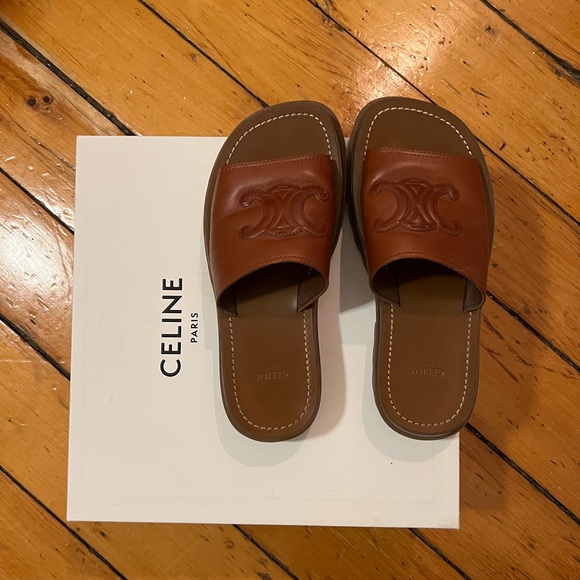 Celine Clea Triomphe Slide Size 37 (US 7) - Gently used, like new - Picture 1 of 5